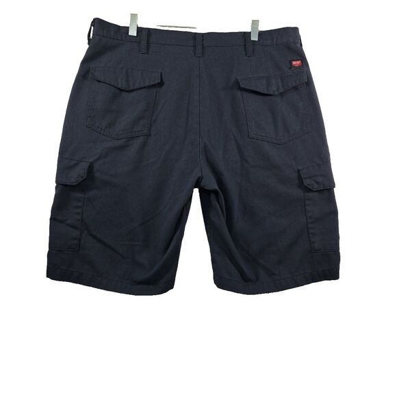 Red Kap Shorts Chino Men's 38 Cargo Snap Pockets Work 12" Inseam PTGGNC Blue #2 - Picture 2 of 7